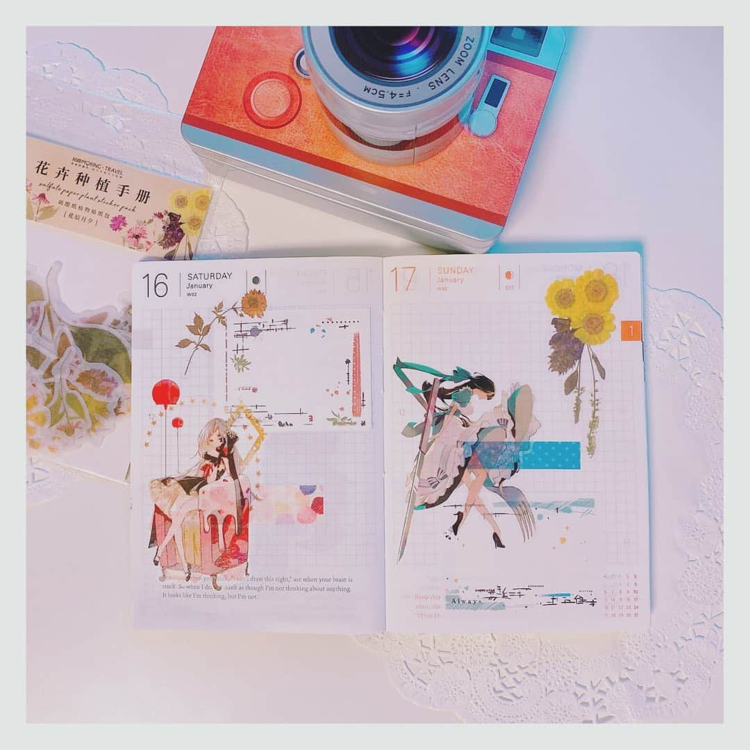 早瀬走のインスタグラム：「デコのみ  #ほぼ日手帳 #ほぼ日 #手帳タイム  #早瀬走」