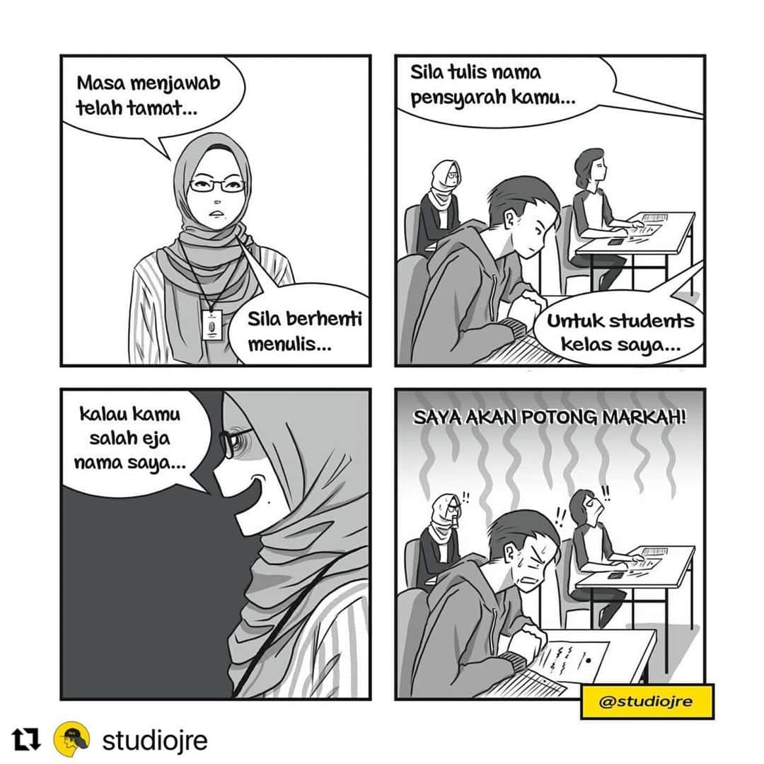 Koleksi Komik Malaysiaさんのインスタグラム写真 - (Koleksi Komik MalaysiaInstagram)「#Repost @studiojre with @make_repost ・・・ ● waktu zaman blaja dulu pnah la kena  . . . . . . . . #art #komik #komikmalaysia #koleksikomikmalaysia #gengkomik  #autodesksketchbook #adobephotoshop #koleksikomik #digitalart #sketch #digitaldrawing #instaart #doodle #hzrnzhri #studiojre #allahjagakita」1月24日 15時38分 - tokkmungg_exclusive