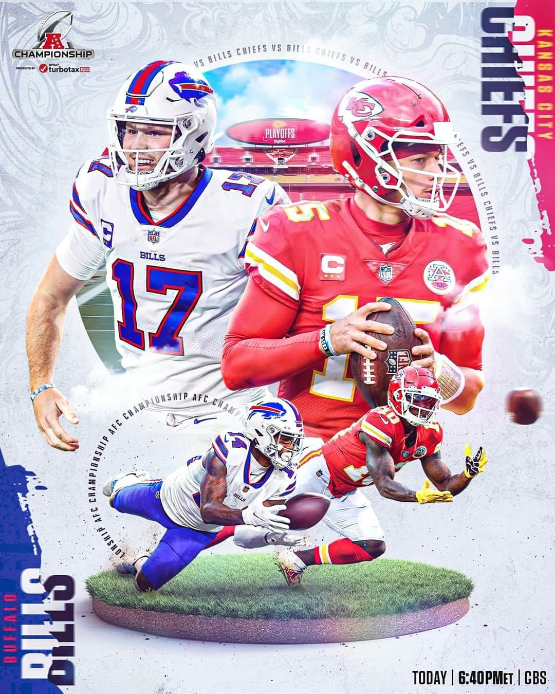 NFLさんのインスタグラム写真 - (NFLInstagram)「@buffalobills. @chiefs. Who will represent the AFC in the Super Bowl?  📺: #BUFvsKC -- TODAY 6:40pm ET on CBS 📱: NFL app // Yahoo Sports app」1月25日 3時00分 - nfl