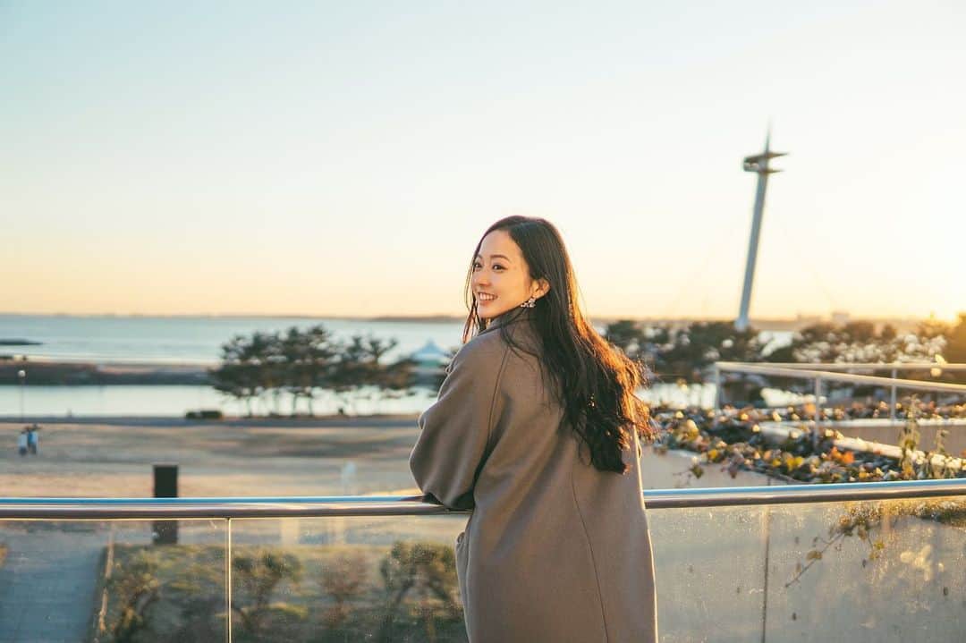 川瀬莉子さんのインスタグラム写真 - (川瀬莉子Instagram)「. 久しぶりにしっかり見た夕陽🌆 やっぱり綺麗だね😳」1月24日 18時56分 - kawase_riko_official
