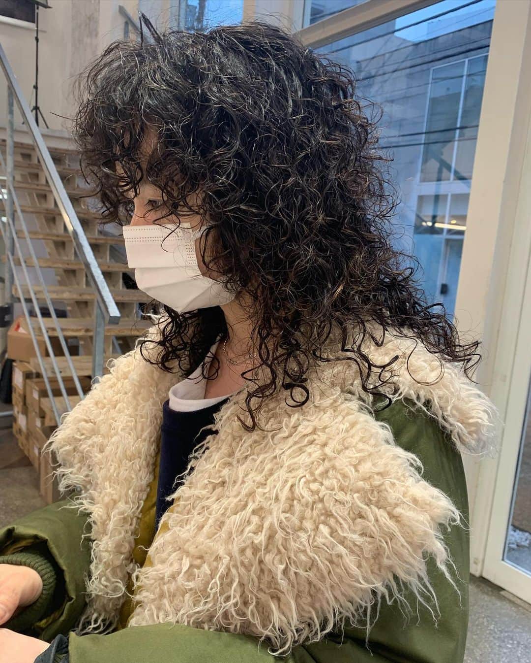 nanako itoのインスタグラム：「permanent wave🐩 . ✂︎✨」