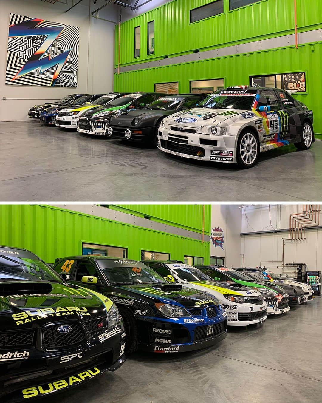 ケン・ブロックのインスタグラム：「What a lineup! What’s your favorite and what would you do with it if you got a chance to drive it??」