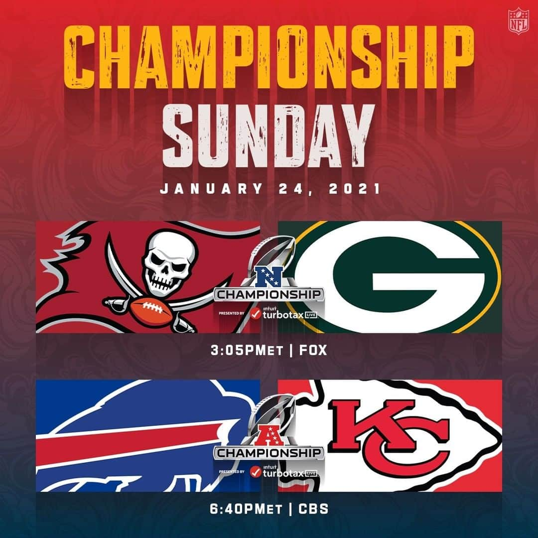 NFLさんのインスタグラム写真 - (NFLInstagram)「Wake up it's CHAMPIONSHIP SUNDAY! 🏈」1月24日 23時00分 - nfl