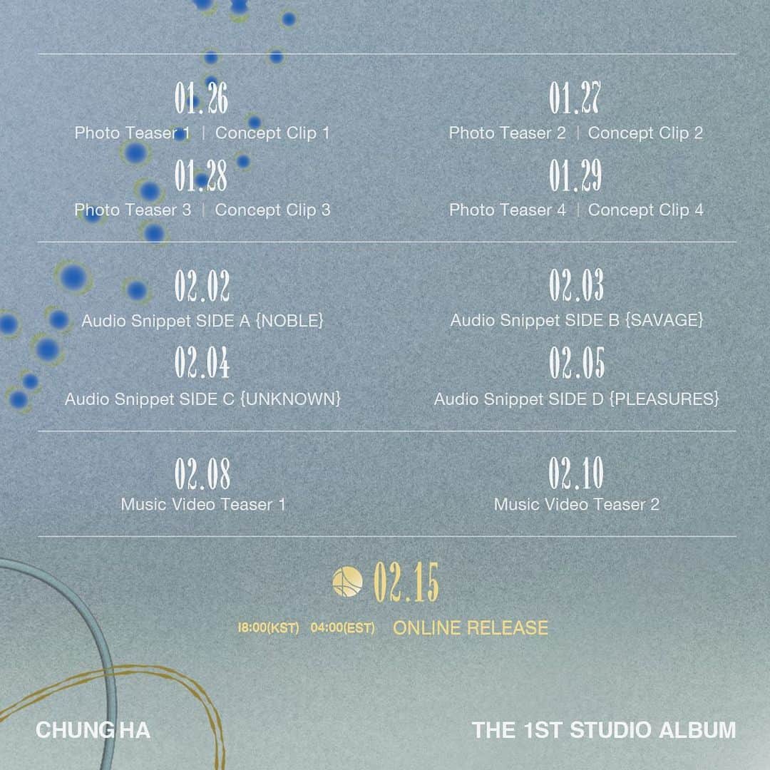 チョンハさんのインスタグラム写真 - (チョンハInstagram)「CHUNG HA The 1st Studio Album [ Querencia ] ⠀⠀⠀⠀⠀⠀⠀⠀⠀⠀⠀⠀⠀⠀⠀⠀⠀⠀⠀⠀⠀⠀⠀⠀⠀⠀⠀⠀⠀⠀⠀⠀⠀ Timetable 2021. 02. 15. 6PM (KST) 2021. 02. 15. 4AM (EST) ⠀⠀⠀⠀⠀⠀⠀⠀⠀⠀⠀⠀⠀⠀⠀⠀⠀⠀⠀⠀⠀⠀⠀⠀⠀⠀⠀⠀⠀⠀⠀⠀⠀ #청하 #CHUNGHA #CHUNGHA_Querencia #CHUNGHA_Bicycle #Querencia #Bicycle」1月25日 0時00分 - chungha_official