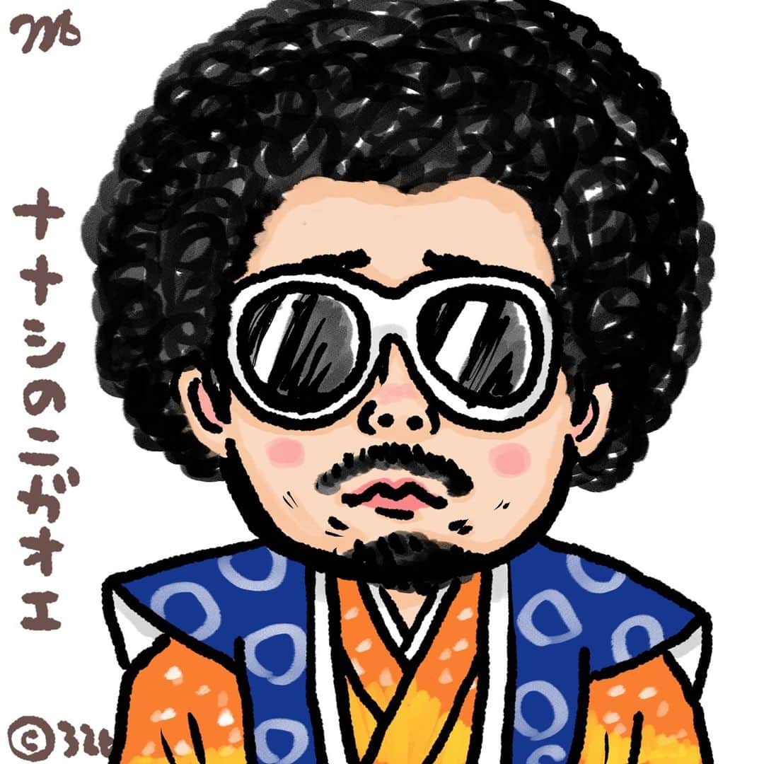 326のインスタグラム：「ななしの似顔絵1/25 昨日の答えは、さだまさしさんでした。父の影響で僕達兄弟は小学生の時から、さださんの大ファンでした。マジで名曲がどっさりよ！ amzn.to/3lV42cc amazon.co.jp/dp/4344036107/…  amazon.co.jp/dp/4908059063/… amazon.co.jp/dp/4861132150/… amazon.co.jp/dp/B07MGSH1TN/ …」