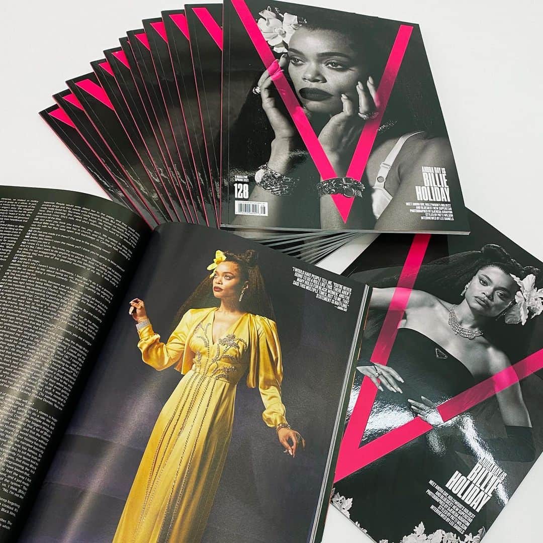 V Magazineさんのインスタグラム写真 - (V MagazineInstagram)「Here’s a peek inside the pages of V128, our exciting first issue of 2021 featuring @andradaymusic as #BillieHoliday from the upcoming film @usvsbillieholiday—directed by @leedaniels! 🎥🎼  Swipe left to discover Andra in character as Billie for “All Of Me”—the first single from the exciting new film! ♥️ Be sure to listen to the song now on all streaming platforms!  Want a copy of V128? Head to shop.vmagazine.com to order now! — Talent: @andradaymusic Photography: @djenebaaduayom Fashion: @patti_wilson Interview: @leedaniels Makeup: @porschefabulous Hair: @lacyredway Text: @mathiasrosenzweig Manicure: @thuybnguyen (@aframe_agency) Set Design: #WardRobinson (@woodenladder) Production: @crawfordandcoproductions Casting: @itboygregk Special thanks: @leedanielsentertainment, @feeshlite」1月25日 0時30分 - vmagazine