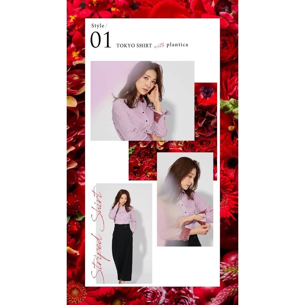 planticaさんのインスタグラム写真 - (planticaInstagram)「Yシャツの衿裏とカフス裏にあしらった花柄シャツは、華やかさとともにさりげなく季節感を感じさせてくれるスタイル。  主張しすぎずチラリと覗く控えめなバランス感によって、ビジネスや接客シーンでも活用できそうなウィメンズシャツになっています。」1月25日 11時30分 - plantica_jp