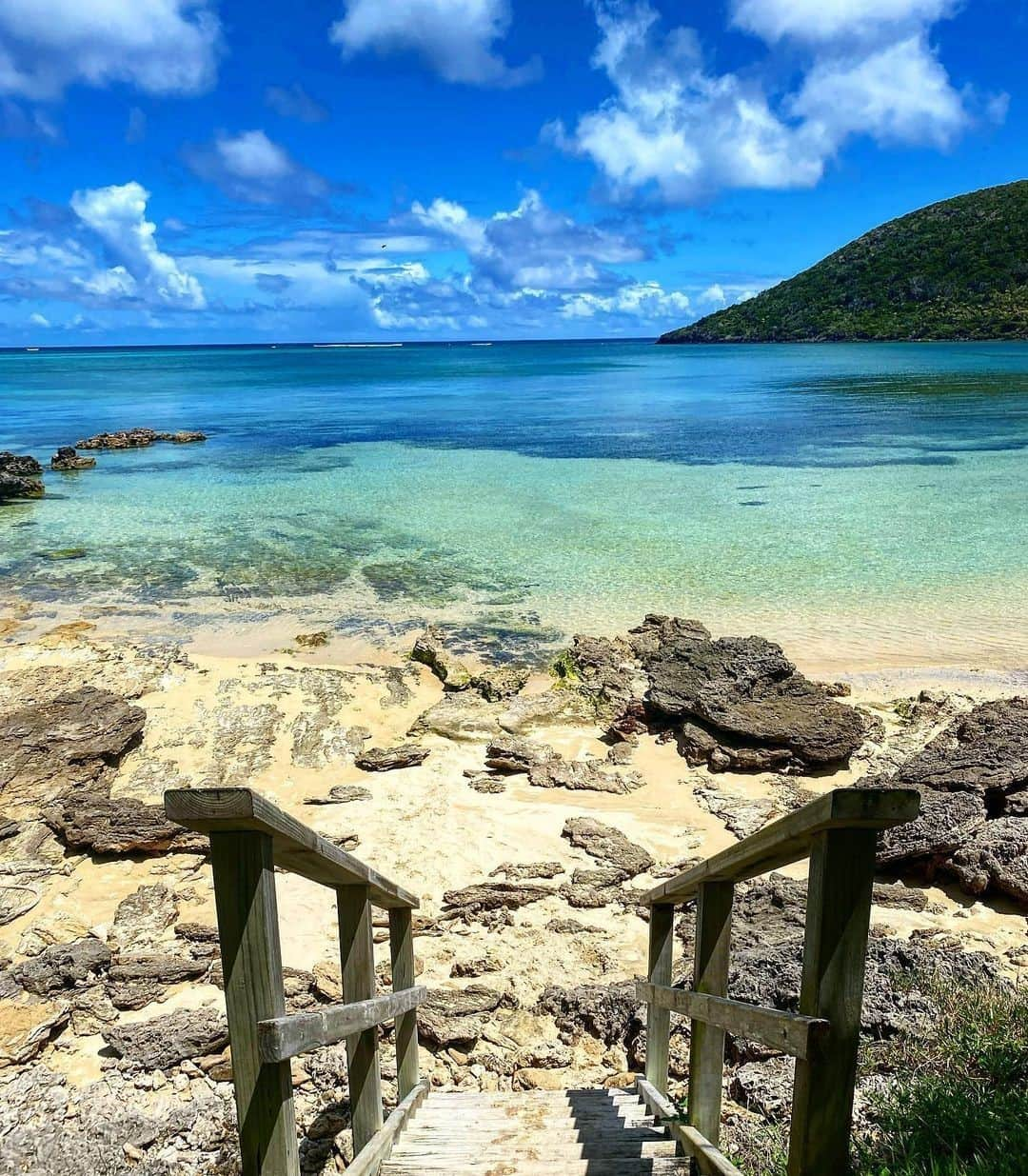 Australiaさんのインスタグラム写真 - (AustraliaInstagram)「Stairway down to heaven 🏖️ @nicole__foster snapped this idyllic shot of @visitlordhoweisland, a tiny island paradise in @visitnsw. There are just 400 beds available for tourists at any one time, making this utopia a tranquil holiday destination, perfect for a luxury getaway. Treat yourself to lavish accomodation at @islandhouse.lhi, @arajillaretreat or @capellalodge, then spend your days relaxing on beaches just like this one, swimming, surfing, snorkelling, or hiking to the summit of #MountGower. #seeaustralia #loveNSW #holidayherethisyear」1月25日 4時00分 - australia