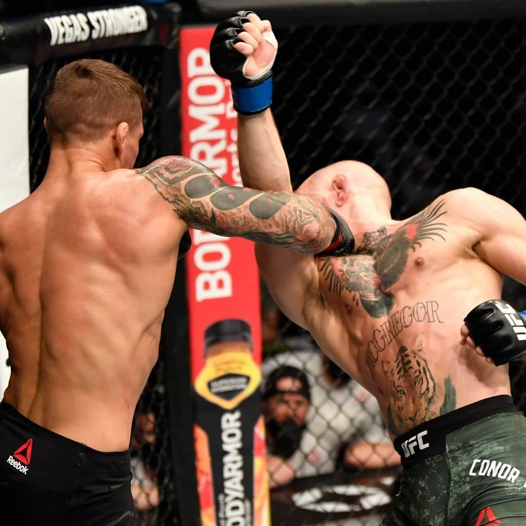 UFCさんのインスタグラム写真 - (UFCInstagram)「Beat Holloway twice! McGregor once! Is @DustinPoirier the best boxer in the Octagon? 🥊  [ #UFC257  #InAbuDhabi @VisitAbuDhabi ]」1月25日 4時03分 - ufc