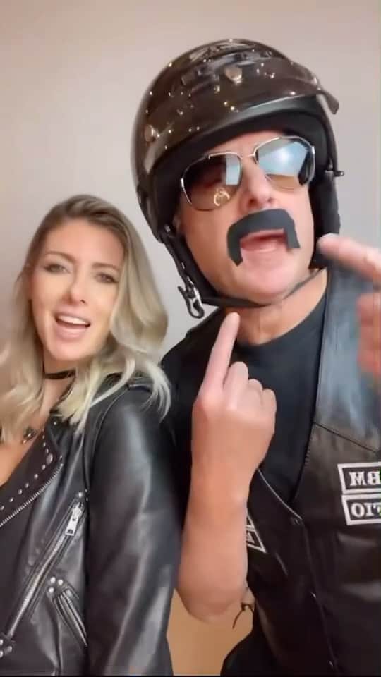 ボブ・サゲットのインスタグラム：「My wife, @eattravelrock suddenly told me she likes men in leather, soooo....Anything to make her happy. Quarantine does things to a man. Did I just join the Village People?」
