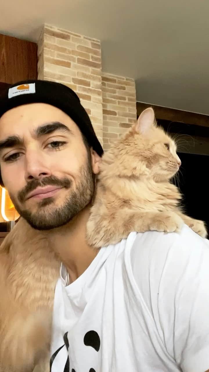 NICOLAS SIMOESのインスタグラム：「Never bored together 😅😸」