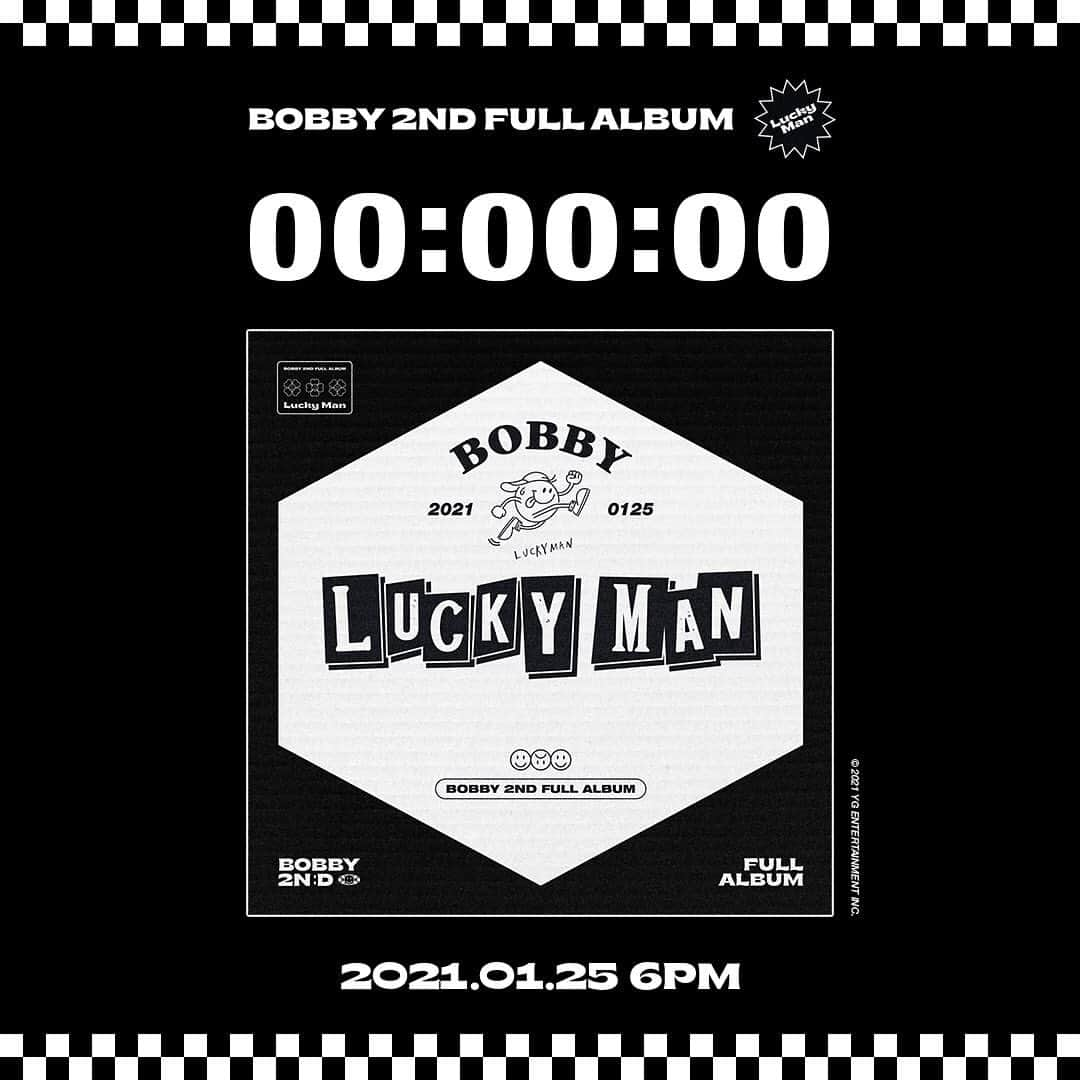 iKONさんのインスタグラム写真 - (iKONInstagram)「BOBBY [LUCKY MAN] RELEASE COUNTER  #BOBBY #바비 #iKON #아이콘 #2ndFULLALBUM #LUCKYMAN #TITLE #야우냐 #U_MAD #RELEASE_COUNTER #20210125_6PM #YG」1月25日 9時00分 - withikonic