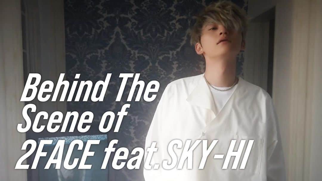 SKY-HIのインスタグラム：「YouTube SKYHICHANNEL更新！！﻿ ﻿ 今回は！﻿ さなり2nd Single💿﻿ 「2FACE feat. SKY-HI」﻿ ﻿ ／﻿ MVメイキングをお届け🎥✨﻿ ＼﻿ ﻿ 是非チェックして下さいね！」