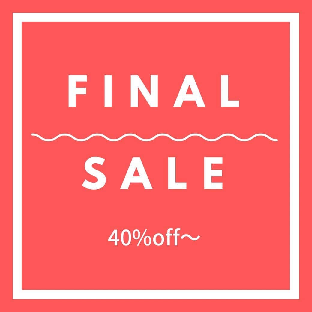 のインスタグラム：「FINAL SALE !!! . 対象アイテムが40〜60%off✨✨ ぜひチェックしてくださいね😊 . . #tocon #tocon_srl #トコン」