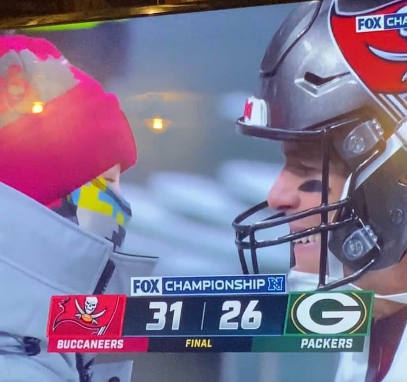 エリン・アンドリューズのインスタグラム：「This is what it’s all about! Happy for you @tombrady @buccaneers #LFG」