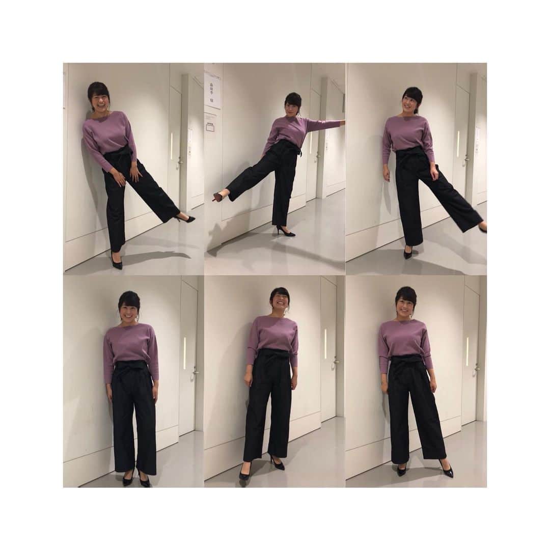 森麻季のインスタグラム：「いつもこんな感じで  衣装撮影の時にポージングが分からず結局大笑い スタイリストさんが写真組み合わせてくれました  #今週も頑張ろう」