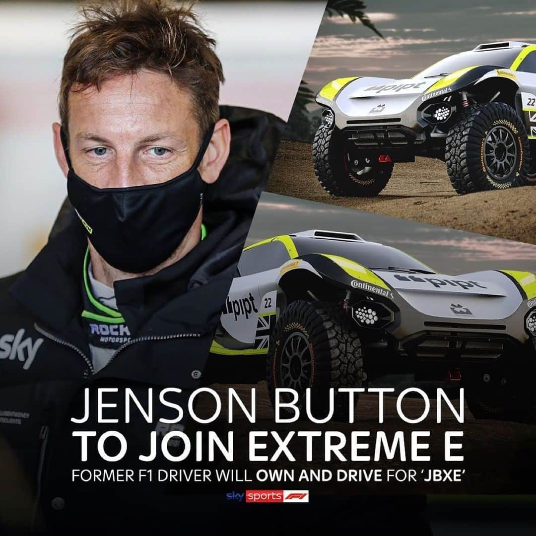 ジェンソン・バトンさんのインスタグラム写真 - (ジェンソン・バトンInstagram)「BREAKING: @extremeelive confirms @jensonbutton as team owner and driver. The Sky F1 pundit will own and drive for 'JBXE'. You'll be able to watch the inaugural season of Extreme E LIVE on Sky Sports this year! 📺  #SkyF1 #F1 #Formula1 #ExtremeE #ExtremeElive #JensonButton」1月25日 16時09分 - jensonbutton