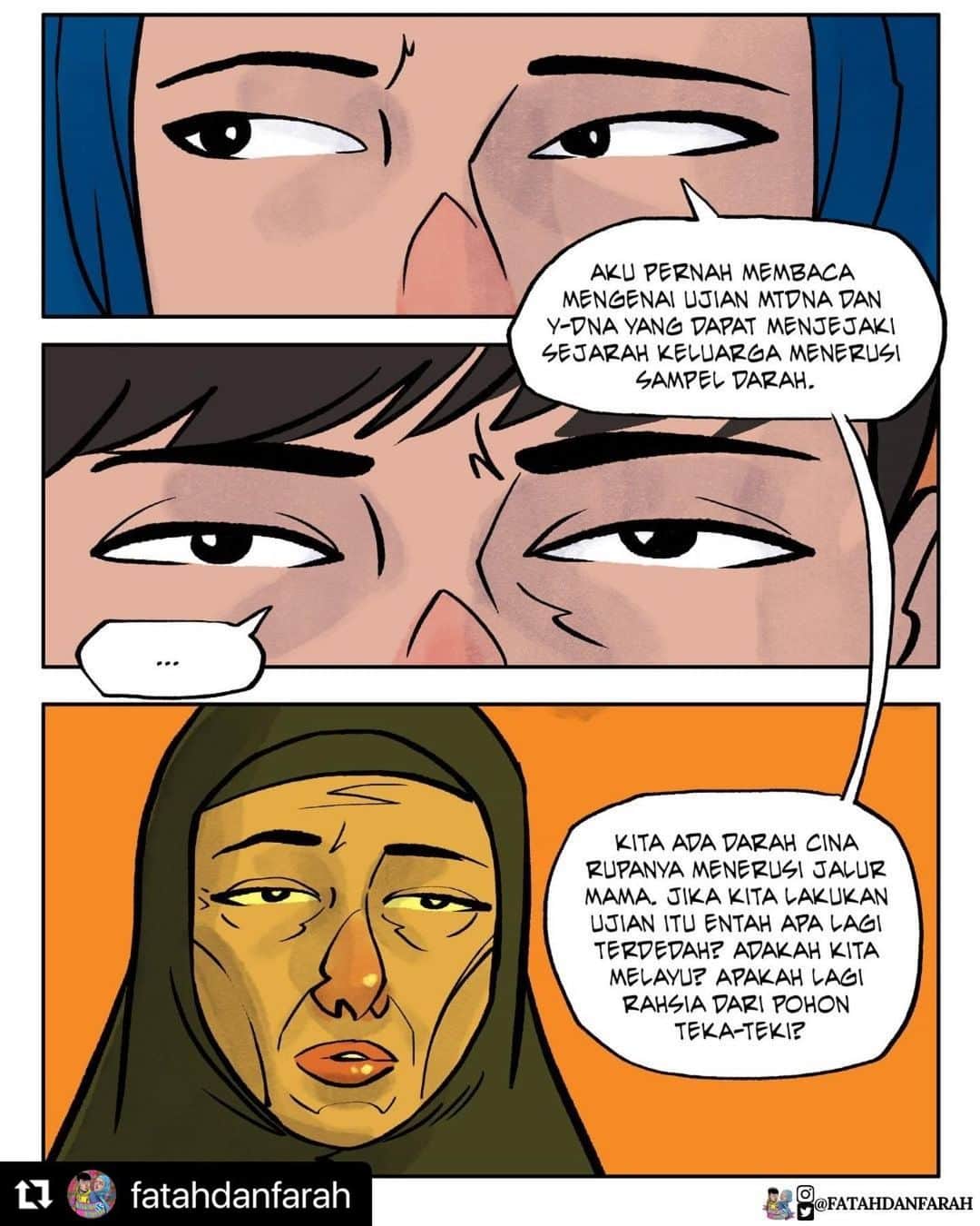Koleksi Komik Malaysiaさんのインスタグラム写真 - (Koleksi Komik MalaysiaInstagram)「#Repost @fatahdanfarah with @make_repost ・・・ Ini adalah episod kelima #fatahdanfarah ! 🎉  Adakah mereka akan bertemu dengan Uncle Henry?  Let's see! 🤩  Semua episod di: https://linktr.ee/fatahdanfarah   #episod5 #graphicnovel #novelgrafik #webcomic #webkomik #gengkomikdigital #gengkomikmalaysia #malaysian #projekdialog」1月25日 16時23分 - tokkmungg_exclusive