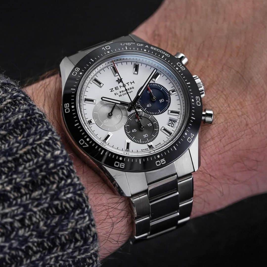 WATCHMANIAのインスタグラム：「The most discussed watch of last week: @zenithwatches Chronomaster Sport. Details and pricing on the web site. Link in bio.   @teddybaldassarre 📸」