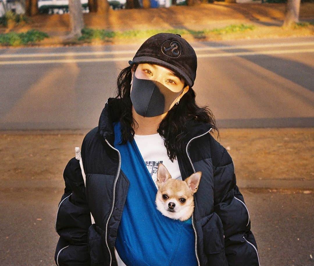 長澤メイのインスタグラム：「メイとうーたん🐕の STANDARDSTYLE💓  @xxmeixxfilm 📷」