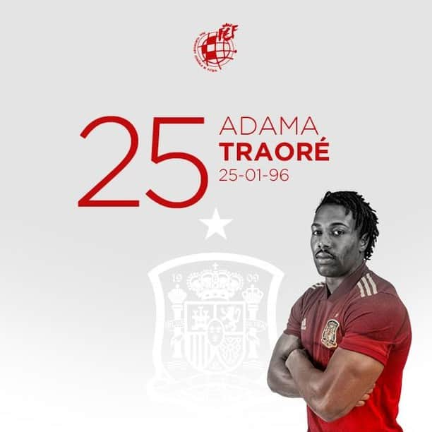 サッカー スペイン代表チームさんのインスタグラム写真 - (サッカー スペイン代表チームInstagram)「🎂 ¡¡FELIZ CUMPLEAÑOS, @adamatrd37!!  💪🏿 El atacante internacional de la @SeFutbol y el@wolves cumple 2⃣5⃣ años.  🤗 ¡¡Que pases un día estupendo!!」1月25日 18時30分 - sefutbol