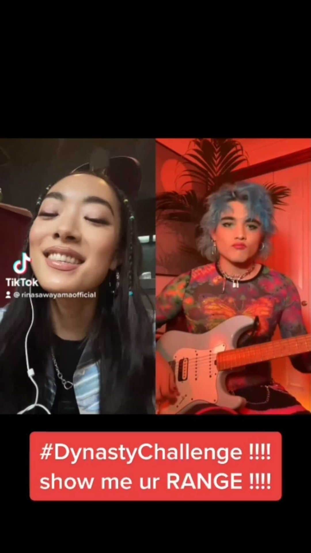 のインスタグラム：「#DynastyChallenge with @vicjamieson !!!!!!!! Duet with me and tag #DynastyChallenge on tiktok !!!!!! good morning !!!!」