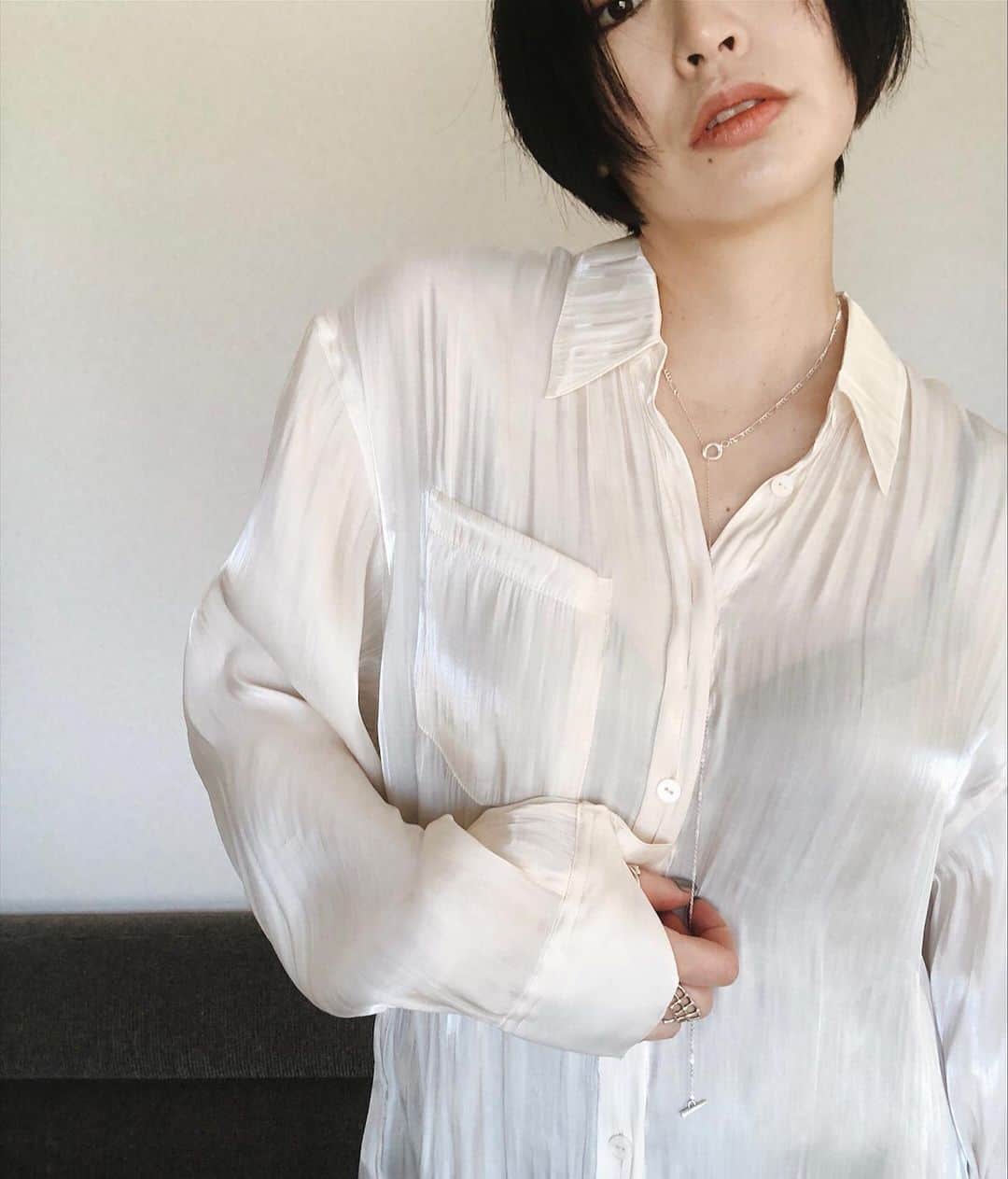 のインスタグラム：「favorite new  necklace ♡﻿ ﻿ いろんな付け方ができる所が﻿ お気に入り♡﻿ ﻿ @gagan.jewelry   ﻿ ﻿ ﻿ ﻿」