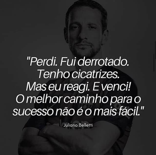 ジュリアーノ・ベレッチのインスタグラム：「Foram mais derrotas do que vitórias. O importante é entender e reagir. Com trabalho. Com estudo. #belletti #forever」