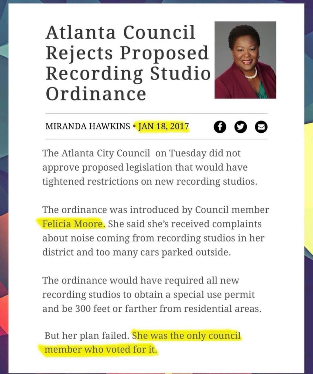T.I.のインスタグラム：「Excuse me Mrs @feliciamooreatl but ...  Our Culture Runs This Town Ma'am‼️ These studios (& the creatives that work in em) have laid foundation & paved ways to create opportunities for this city like nothing else could. Yeah we might get loud, no we not perfect, but we've contributed to this city's culture & economic growth, consistently...for decades!!! Our contributions to the communities here in this city have gone overlooked far too long. We've been on the front line making a difference in this city (in ways nobody else in politics would) even before Hollywood found us attractive. That's right...Before the filming industry moved to town we've BEEN making an economic impact yet the film studios receive all the tax benefits,rebates &considerations. And not just us rappers & artists... within the culture there's a host of producers,engineers, art directors, event planners, club & studio designers,radio personalities, A&Rs, DJ's , dancers, promoters, & club owners who've put ALL OUR HEART & SOUL into making this city what it is TODAY‼️ Put some respect on that please & thanks. #DontPlayWitUs #ByeFelicia👋🏽  RP: @isaachayes3」