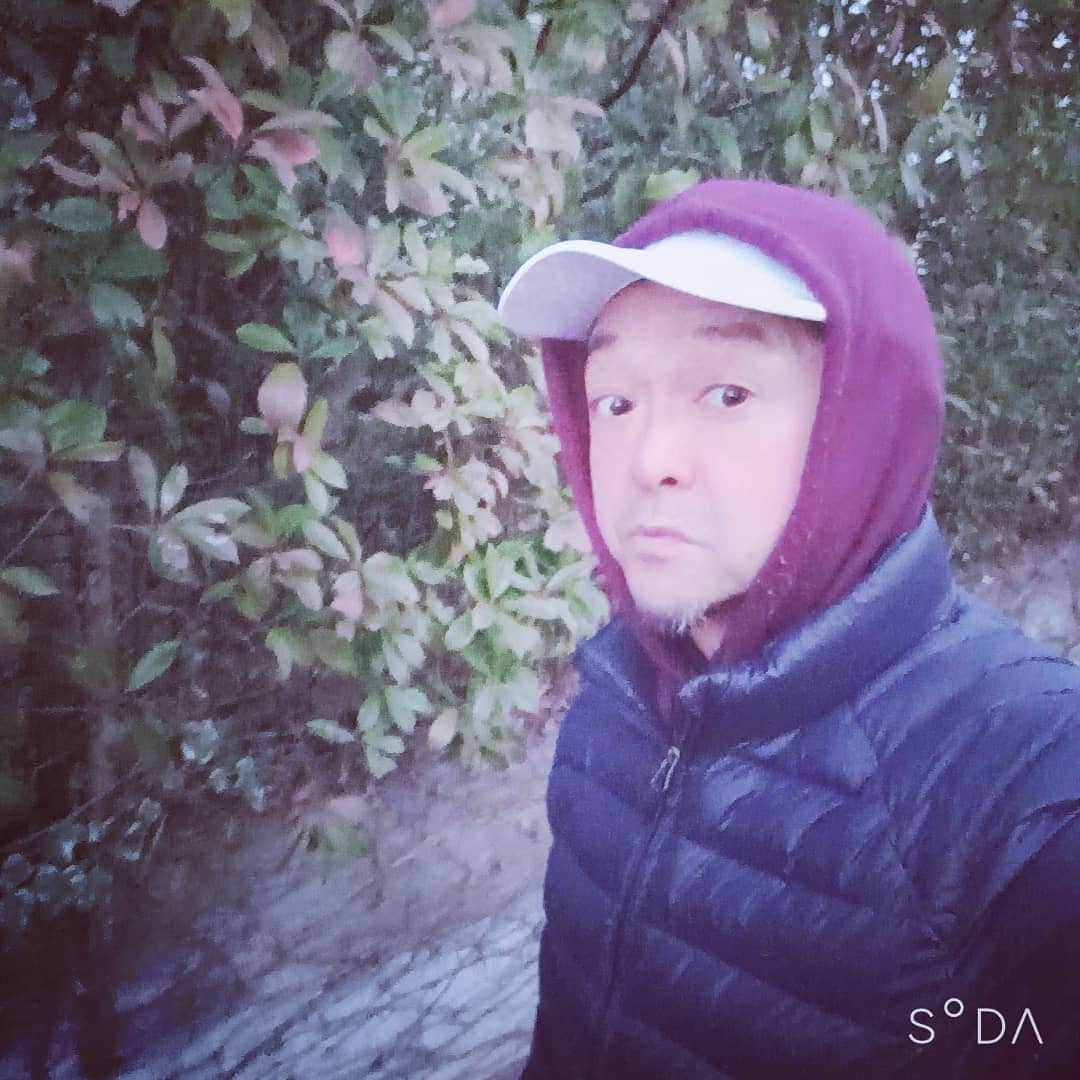 松本隆博のインスタグラム：「。 今日は午後から雨らしく いつもより早めに出て歩きます (^ ^)(^ ^)  ～人生遊歩道～」