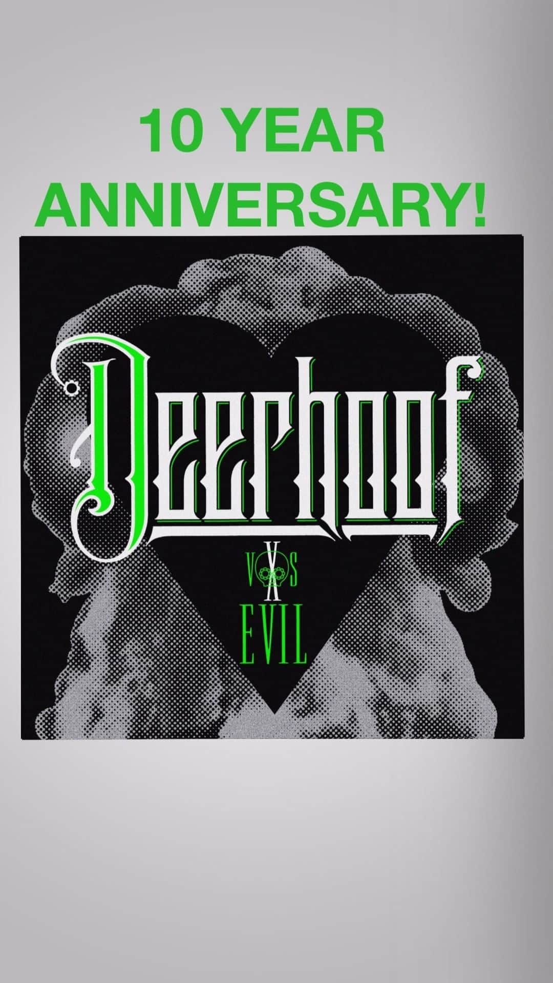 ディアフーフのインスタグラム：「What!? Its been 10 years since the release of our album Deerhoof vs. Evil! Here's a video that @polyvinylrecords put together to celebrate, a big thanks to them for this and for all the support over the years!」