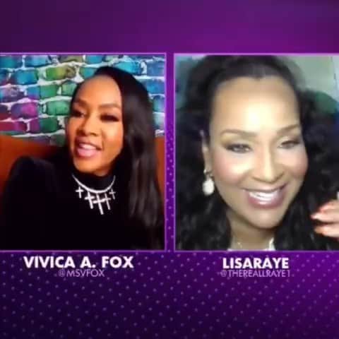 ヴィヴィカ・A・フォックスのインスタグラム：「GM Dawlings! Time for a NEW episode of @foxsoul FAB & FUN #CocktailsWithQueens show! Check out ya QUEENS @claudiajordan @msvfox @thereallraye1 @syleenajohnson at 9pm EST/6pm PST on FOXSOUL.TV.COM 2nite! #LifeIsGood #GodIsGood #Blessed #Respect #GurlPower #VivicaFoxHair #TeamVivica #TeamFox #MyGrindDontStop #MessyMondays #LegitimateCareer #BossMoves #LoveWins #ClassicBadChicks 🤗💖🖤🤑👸🏾」