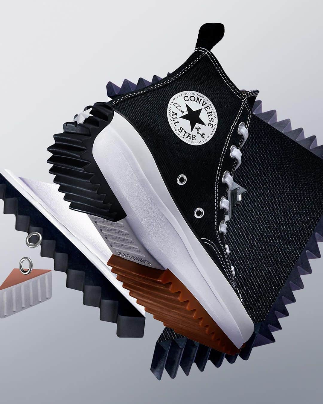 converseのインスタグラム：「Our remixed platforms are back. Add even more style and flair to your new-season looks with the Run Star Hike, Chuck Taylor All Star Move and more.⁣ ⁣⁣ Stay elevated. Check out these silhouettes now on Converse.com.」