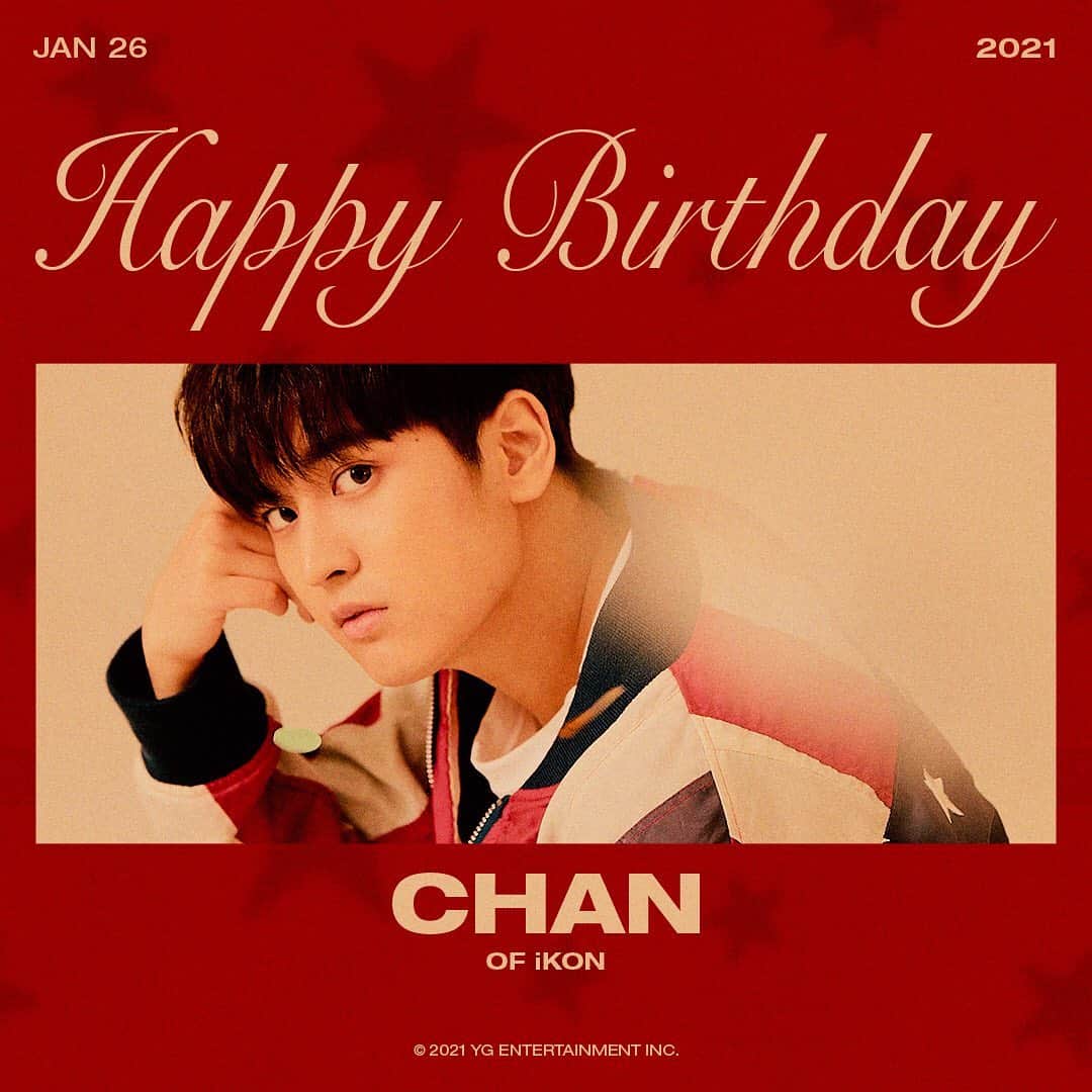 iKONさんのインスタグラム写真 - (iKONInstagram)「Happy Birthday❤️  #iKON #아이콘 #CHAN #찬우 #HAPPYBIRTHDAY #20210126 #YG」1月26日 0時02分 - withikonic