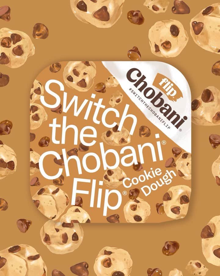 Chobaniのインスタグラム：「🚨 Happy #OppositeDay, Flip fans 🚨 We’re mixing things up—like, *really* mixing them up—by swapping around our fan-favorite Chobani Flip Cookie Dough 🍪 Think even more sweet chocolate chip cookie dough pieces, and a perfect portion of creamy yo’. That’s right: We switched the Chobani Flip. The catch? To get it, you have to win it. Enter our exclusive #SwitchTheChobaniFlip on @TikTok for your chance to win a case of backwards Chobani Flip yogurt. Only 25 talented TikTokers will win—let’s see if you have what it takes to #SwitchTheChobaniFlip! Link in bio to learn more ☝️ * * * NO PURCHASE NECESSARY. Open to 50 U.S (D.C.), 18+. Enter by 02/26/21 at 12:00 a.m. ET. See Official Rules at chobani.com/switchthechobanifliprules. Void where prohibited.」