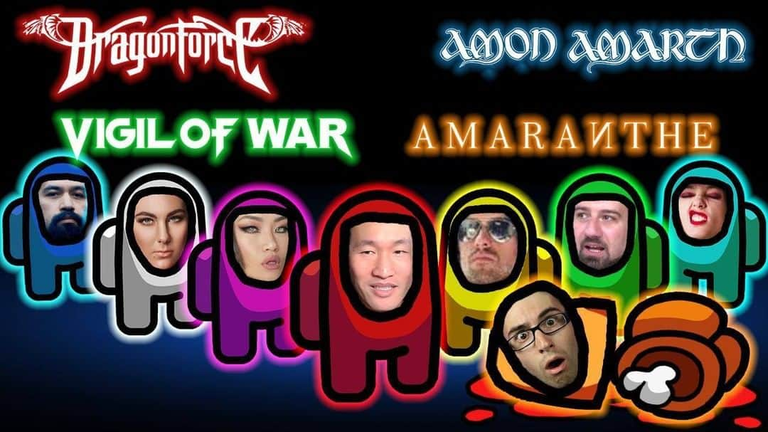 ハーマン・リさんのインスタグラム写真 - (ハーマン・リInstagram)「Funniest Among Us Game ever? Who's sus? @dragonforcehq @amonamarth @jocke_wallgren @amarantheofficial @elizeryd @steventerreberry @vigilofwar @aliciavigil @kikiwongo @geeanzalone #samtotman hosted by @hermanli  How was the WORST player??? 😅 Vid link on bio as usual!  #amongus #DragonForce, #AmonAmarth, #Amaranthe, #StevieT, #Viglofwar #amongusmemes #amongusart #amongusartwork」1月26日 2時00分 - hermanli