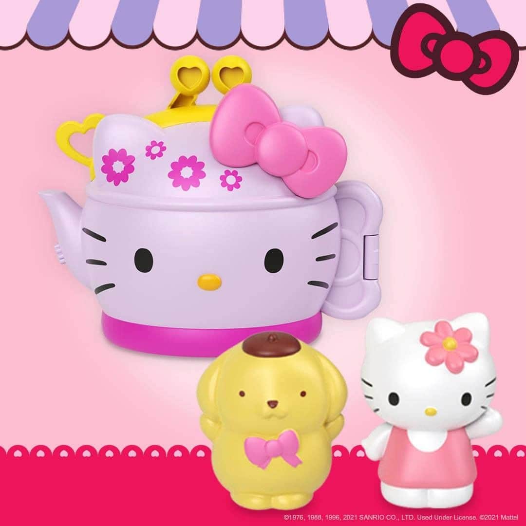 Mattelさんのインスタグラム写真 - (MattelInstagram)「Tea time! ☕️ Swipe to sip with @HelloKitty and Friends, and shop the supercute compact now.」1月26日 2時00分 - mattel