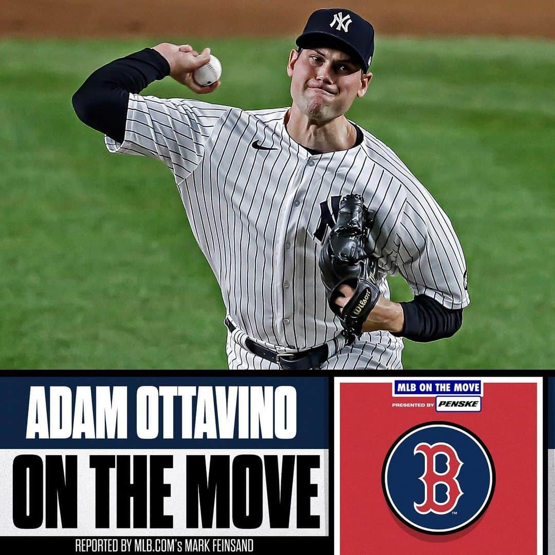 MLBさんのインスタグラム写真 - (MLBInstagram)「For just the 2nd time since 1998, a Yankees-Red Sox trade. 😯  RHP Adam Ottavino is shipping up to Boston, per Mark Feinsand.」1月26日 2時28分 - mlb