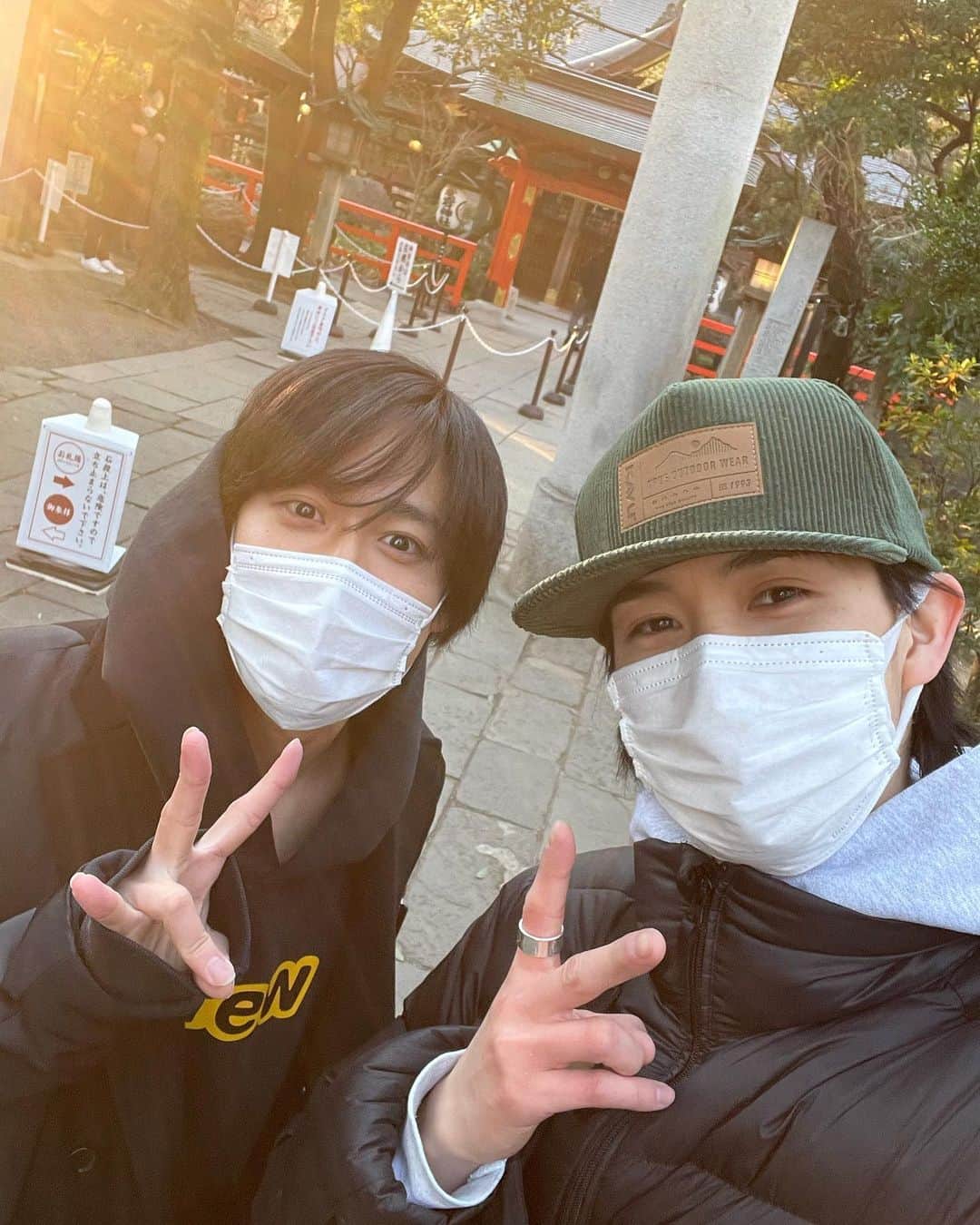 吉川大貴のインスタグラム：「愛宕神社で、初詣&コロナ終息&芸能業の発展成功をお願いしに出世の石段を登ってきました。  ずっと行きたかった場所〜。  #愛宕神社  #出世の石段  #初詣」