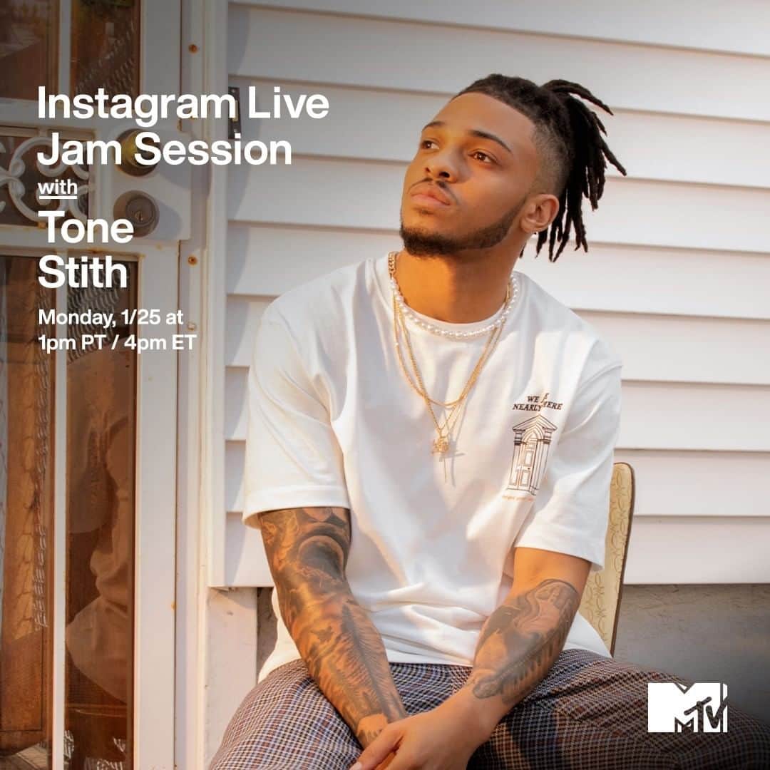 MTVさんのインスタグラム写真 - (MTVInstagram)「I'll take one live performance to start my week, pls 📝 Catch @tonestith in an #MTVJamSession – today at 1pm PT / 4pm ET on my Instagram Live.」1月26日 4時05分 - mtv