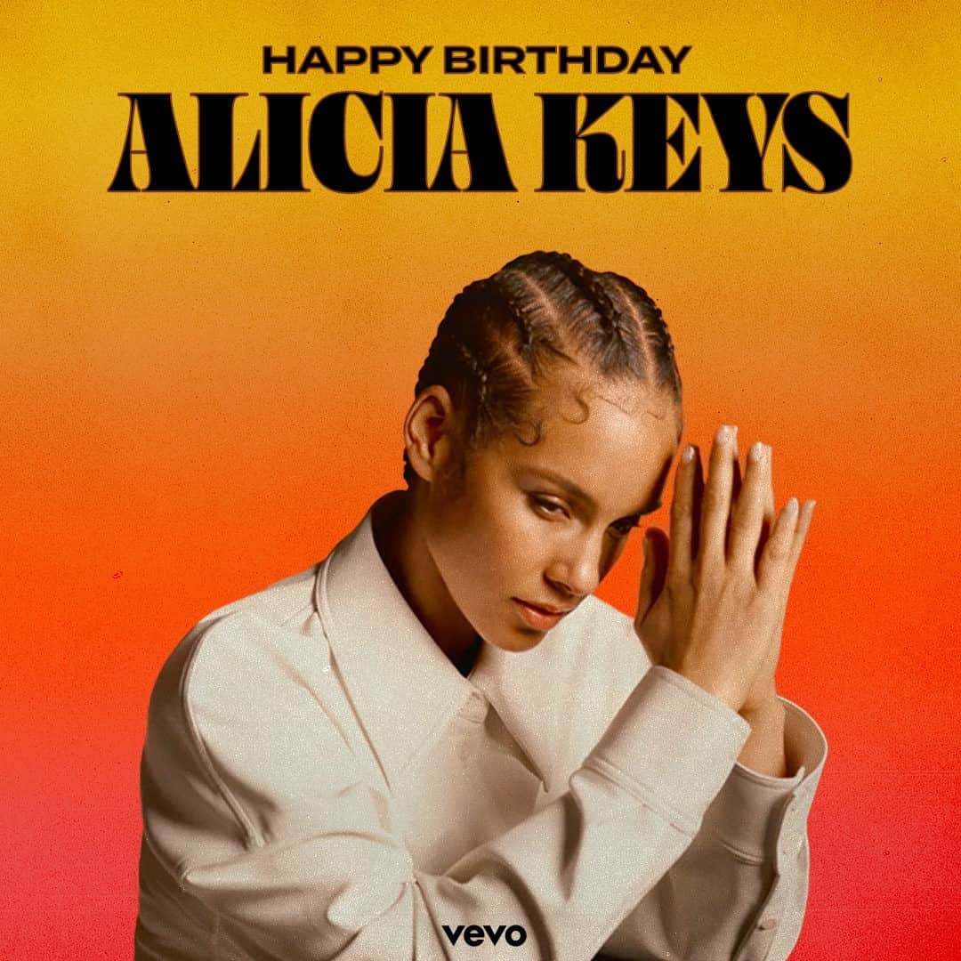 Vevoさんのインスタグラム写真 - (VevoInstagram)「HBD to the queen from the Empire State, @aliciakeys! Celebrate with a collection of her hits 🎈 ⠀⠀⠀⠀⠀⠀⠀⠀⠀ ▶️[Link in bio] #AliciaKeys」1月26日 4時30分 - vevo