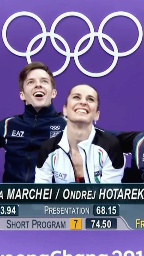 ヴァレンティーナ・マルケイのインスタグラム：「Ho ancora la pelle d’oca @ondrejhotarek @eurosportitalia #HomeOfTheOlympics」