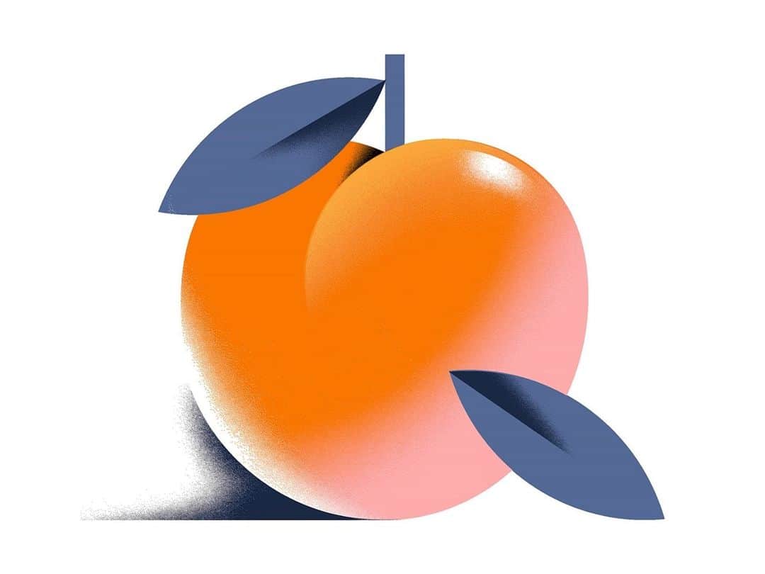 Dribbbleさんのインスタグラム写真 - (DribbbleInstagram)「A juicy, ripe peach by Andrew Colin Beck @andrewcolinbeck  ⠀ #dribbble #design #peach #illustration #fruit #illustrator #graphicdesign」1月26日 15時40分 - dribbble