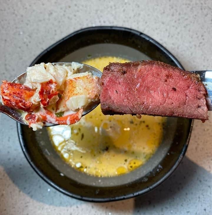 Flavorgod Seasoningsさんのインスタグラム写真 - (Flavorgod SeasoningsInstagram)「Steak & Lobster Stew 🥩🦞 by @downeasttraeger⁠ .⁠ KETO friendly flavors available here ⬇️⁠ Click link in the bio -> @flavorgod⁠ www.flavorgod.com⁠ -⁠ ~teres major steaks seasoned with @flavorgod garlic lovers + steak&chop then reverse seared on the @traegergrills pro 34 and thawed out of jar of my smoked lobster stew 🔥⁠ -⁠ Flavor God Seasonings are:⁠ 💥ZERO CALORIES PER SERVING⁠ 🔥0 SUGAR PER SERVING ⁠ 💥GLUTEN FREE⁠ 🔥KETO FRIENDLY⁠ 💥PALEO FRIENDLY⁠ -⁠ #food #foodie #flavorgod #seasonings #glutenfree #mealprep #seasonings #breakfast #lunch #dinner #yummy #delicious #foodporn」1月26日 9時01分 - flavorgod