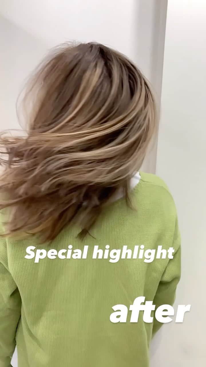 のインスタグラム：「#外国人風スペシャルハイライトカラー」
