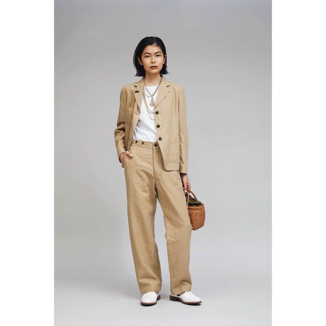 門田怜のインスタグラム：「. ｜Nigel Cabourn 21SS｜  @nigelcabournjapan  @nigelcabourn_woman_japan   Photo：Hiroki Ota Hair-make：Aya Murakami」