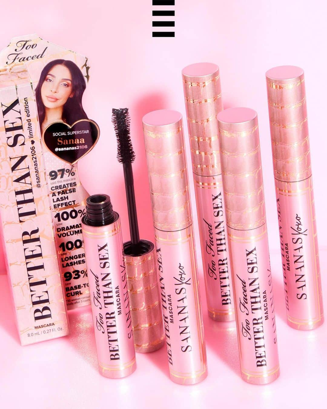 セフォラさんのインスタグラム写真 - (セフォラInstagram)「ÉDITION LIMITÉE 😍 @sananas2106 a relooké le mascara bestseller Better Than Sex de @toofacedlovesfrance ! Une nouvelle tenue encore plus sexy pour ce mascara iconique ✨  Pour l'occasion, retrouvez @sananas2106 en live aujourd'hui à 18H sur sephora.fr!  Uniquement chez SEPHORA. #SephoraLovesTooFaced #SephoraFrance  #regram @sananas2106」1月27日 1時16分 - sephorafrance