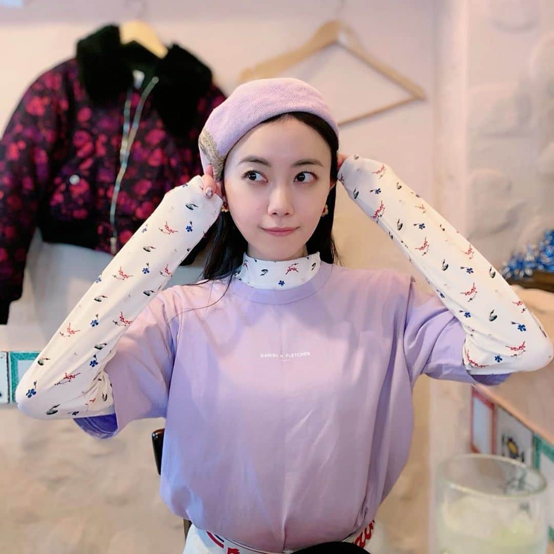 齋藤明里のインスタグラム：「. この組み合わせをやりたかったの🥺❤ . #nextinfashion  #danielwfletcher  #minjukim  . #ca4la  #noirkeininomiya」