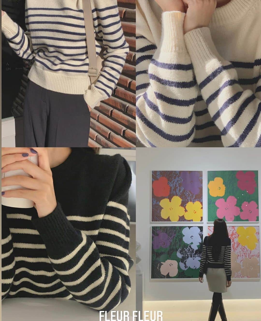 Fleur Fleurのインスタグラム：「其中一個最熱賣嘅款式😌✨✨ 好多客人查詢條子針織🧶 今次返嘅呢個款，膊頭有少少cutting 會特別顯瘦哦！  全線SS21都可享有八五折優惠 ⭐️CNY特別加送🌺: 購買三件全單八折！⭐️ 購物滿港幣$2500更可享免費順豐送貨服務！ 歡迎上嚟銅鑼灣門市試穿或者inbox直接購買 whatsapp: 5562-9458  銅鑼灣門市地址：銅鑼灣恩平道52號2樓A室」