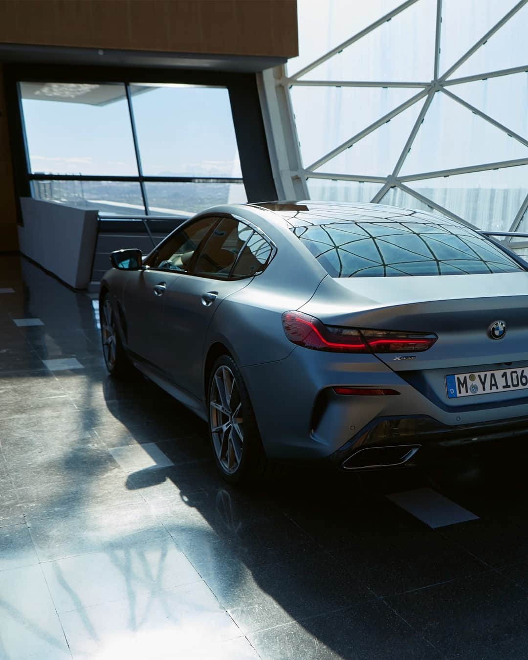 BMWのインスタグラム：「Takes you where you choose to be. The BMW 8 Series Gran Coupé. #THE8 #BMW #8Series  __ BMW M850i xDrive Gran Coupé: Fuel consumption weighted combined in l/100km: 10.2–10.1 (NEDC); 11.0–10.9 (WLTP), CO2 emissions weighted combined in g/km: 234–232 (NEDC); 252–248 (WLTP). Further information: www.bmw.com/disclaimer.   530 hp, 390 kW, 750 Nm, Acceleration (0-100 km/h): 3.9 s, Top speed (limited): 250 km/h.」